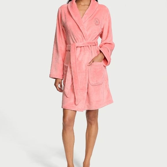Victoria's Secret | Intimates & Sleepwear | Victorias Secret Pink Robe ...